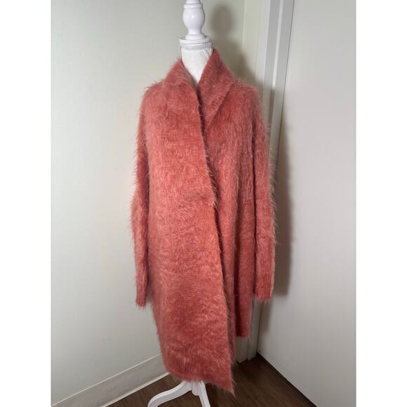 Scanlan Theodore Soft Orange/Pink Mohair Sweater Jacket Sz One Size - Picture 1 of 4